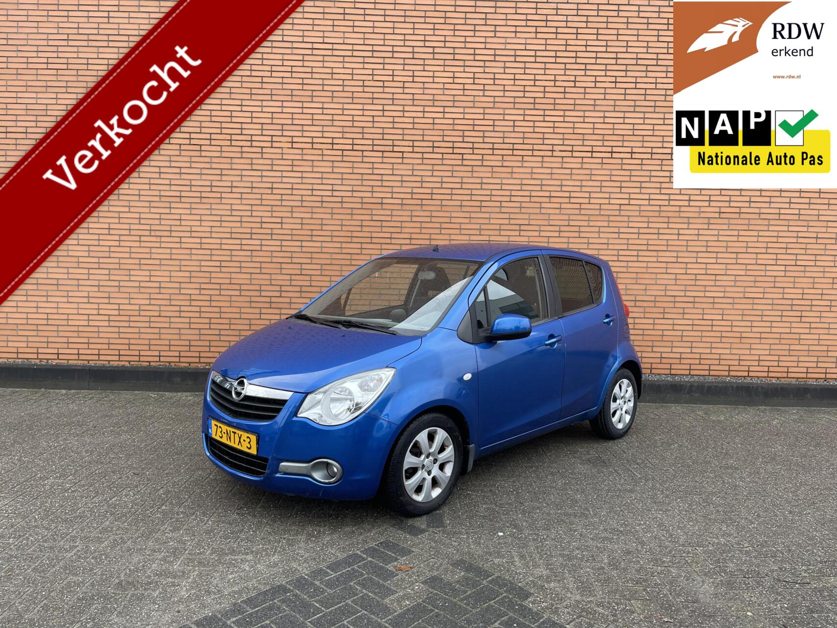 Opel Agila 1.2 Edition 2010 AUTOMAAT | 121DKM | NAP  | APK 2010 - voorkant