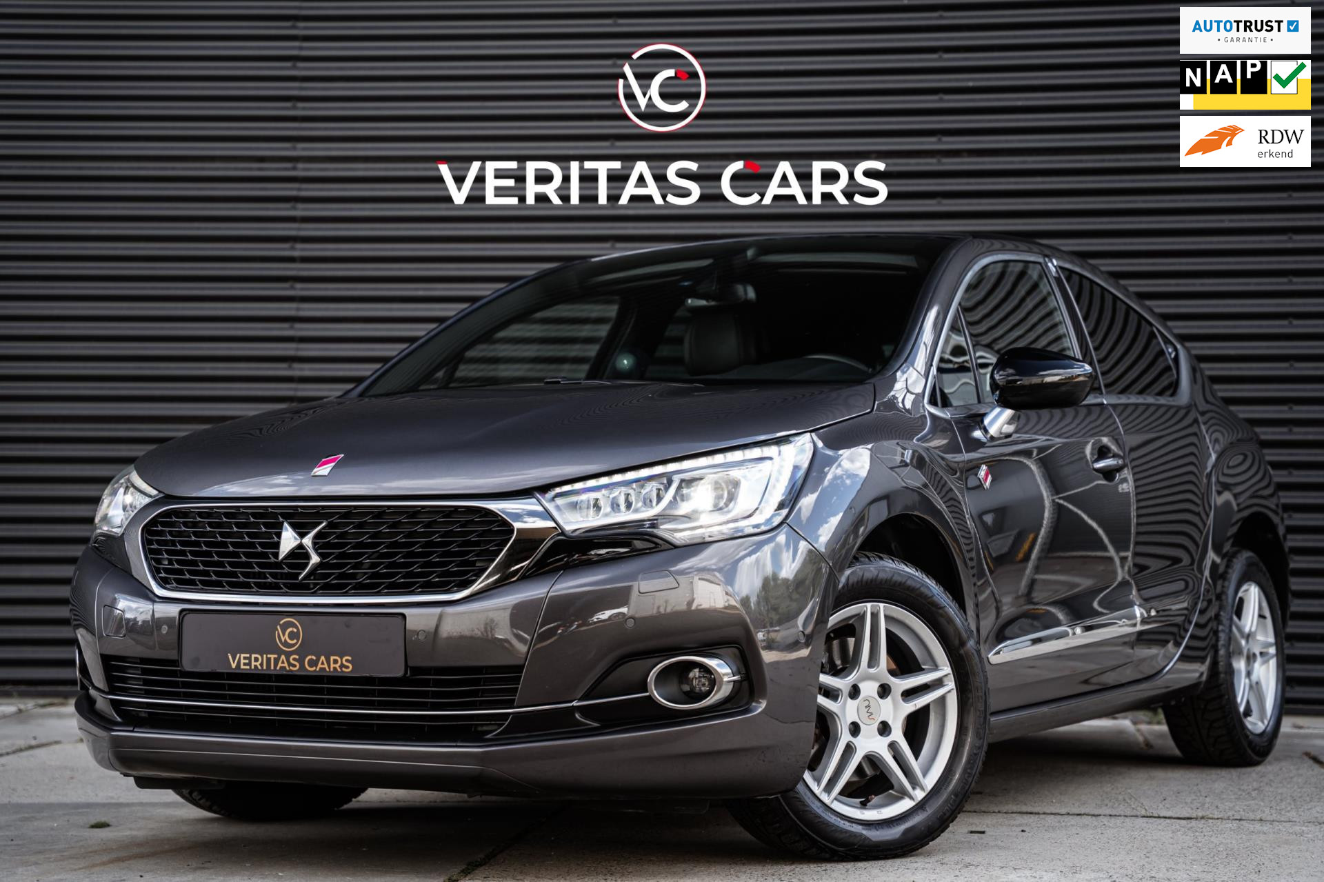 DS DS 4 1.6 THP Performance Line 165PK|Keyless|Carplay|Matrix|Camera|Massage|Dodehoek Assist e.o. 2018 - voorkant