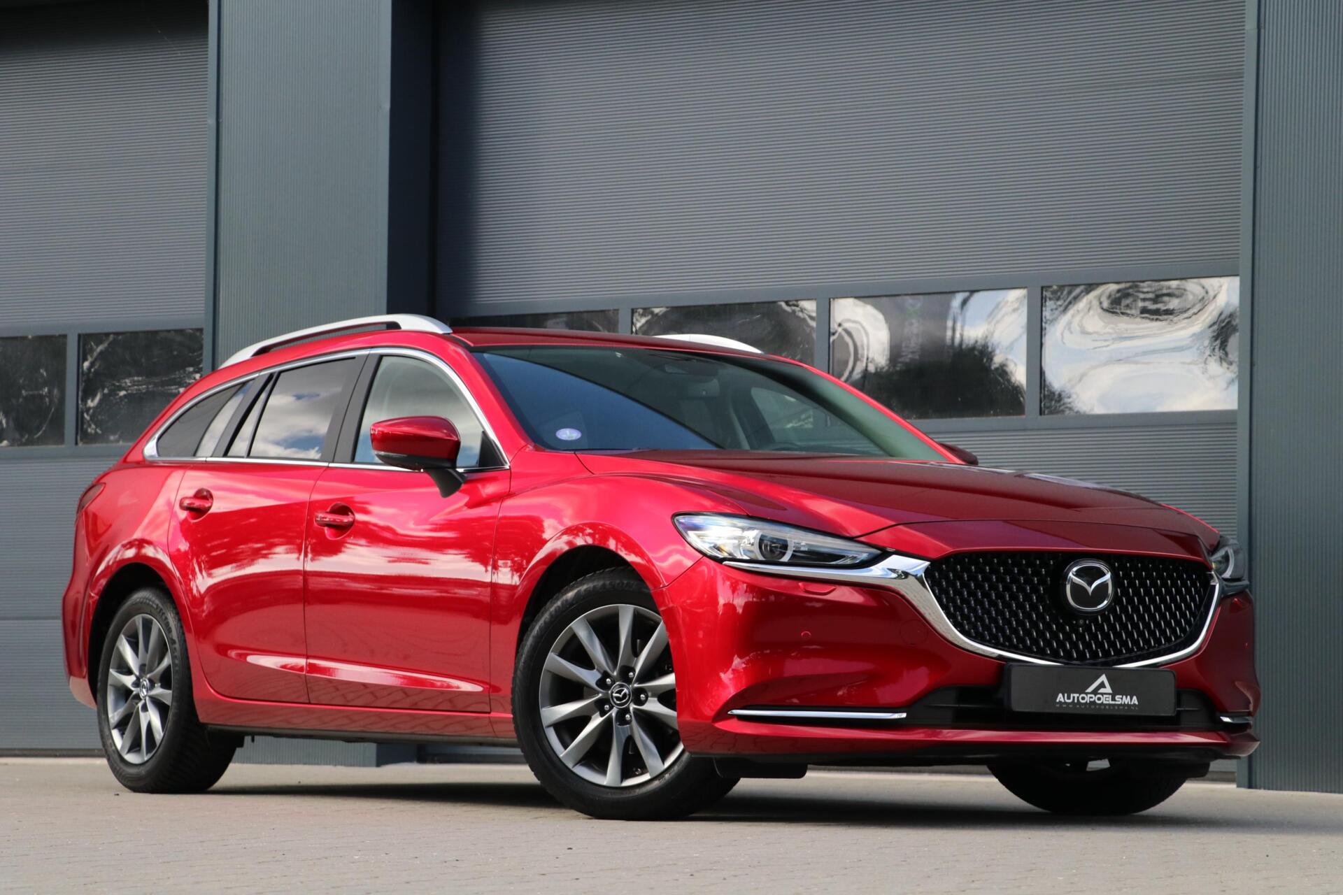 Mazda Mazda6 2.0 SkyActiv-G 165 AdaptiveCruise Headup Leder Memory BoseSound 360View Trekhaak Stoelventilatie 79000KM BJ2018 2018 - voorkant