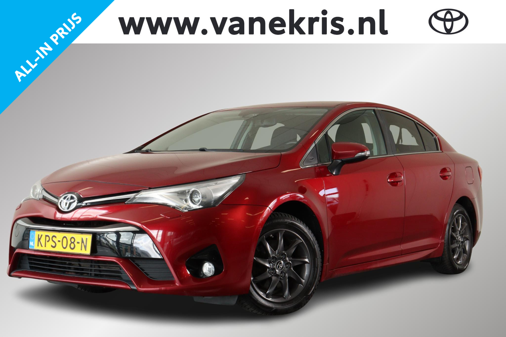 Toyota Avensis 1.8 VVT-i Lease Pro Limited, Trekhaak, Safety Pack 2017 - voorkant