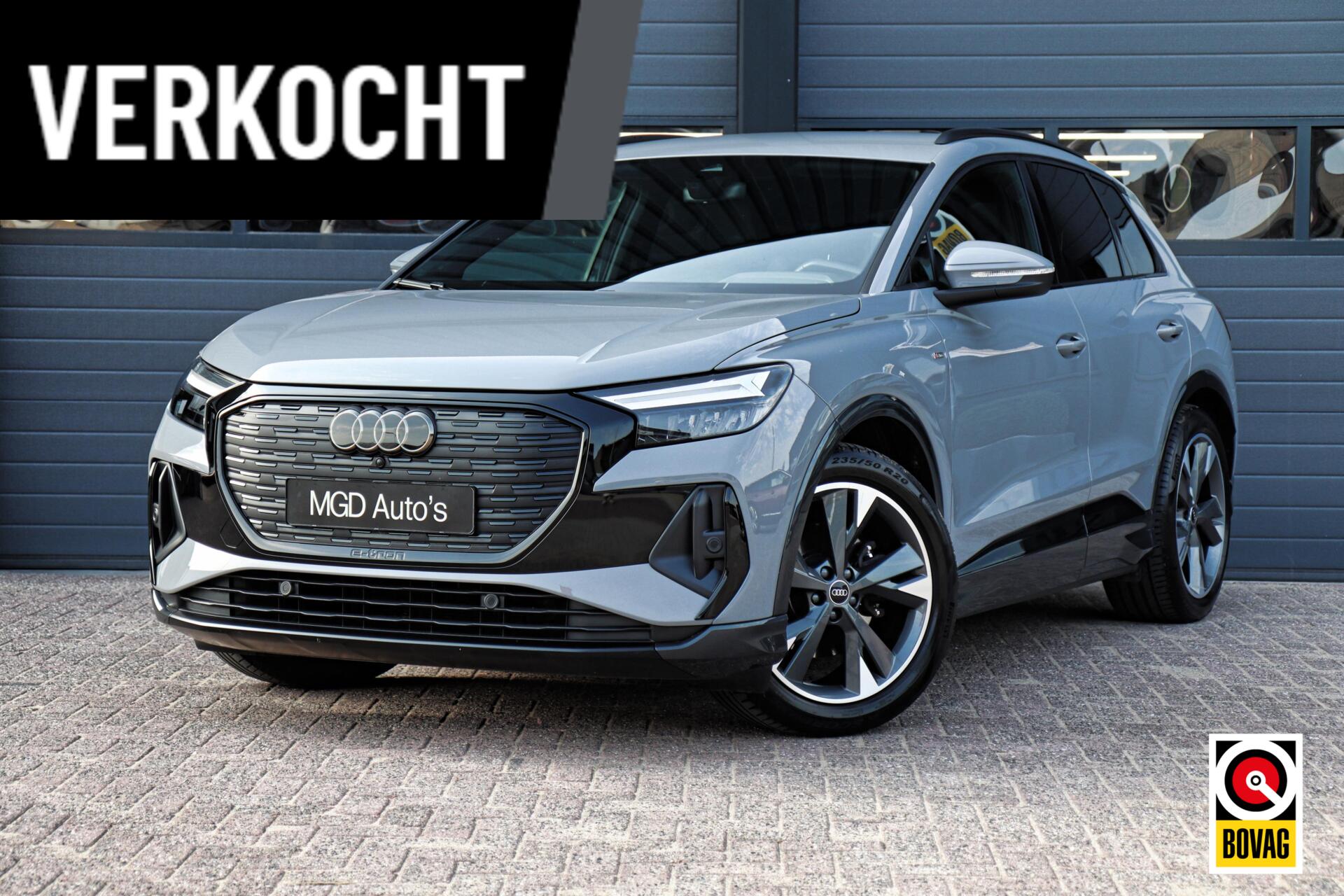 Audi Q4 E-tron 35 3x S-Line |LED|STOELVERW.|KEYLESS|PDC V+A|SFEERVERL.|ELEK. KLEP 2022 - voorkant