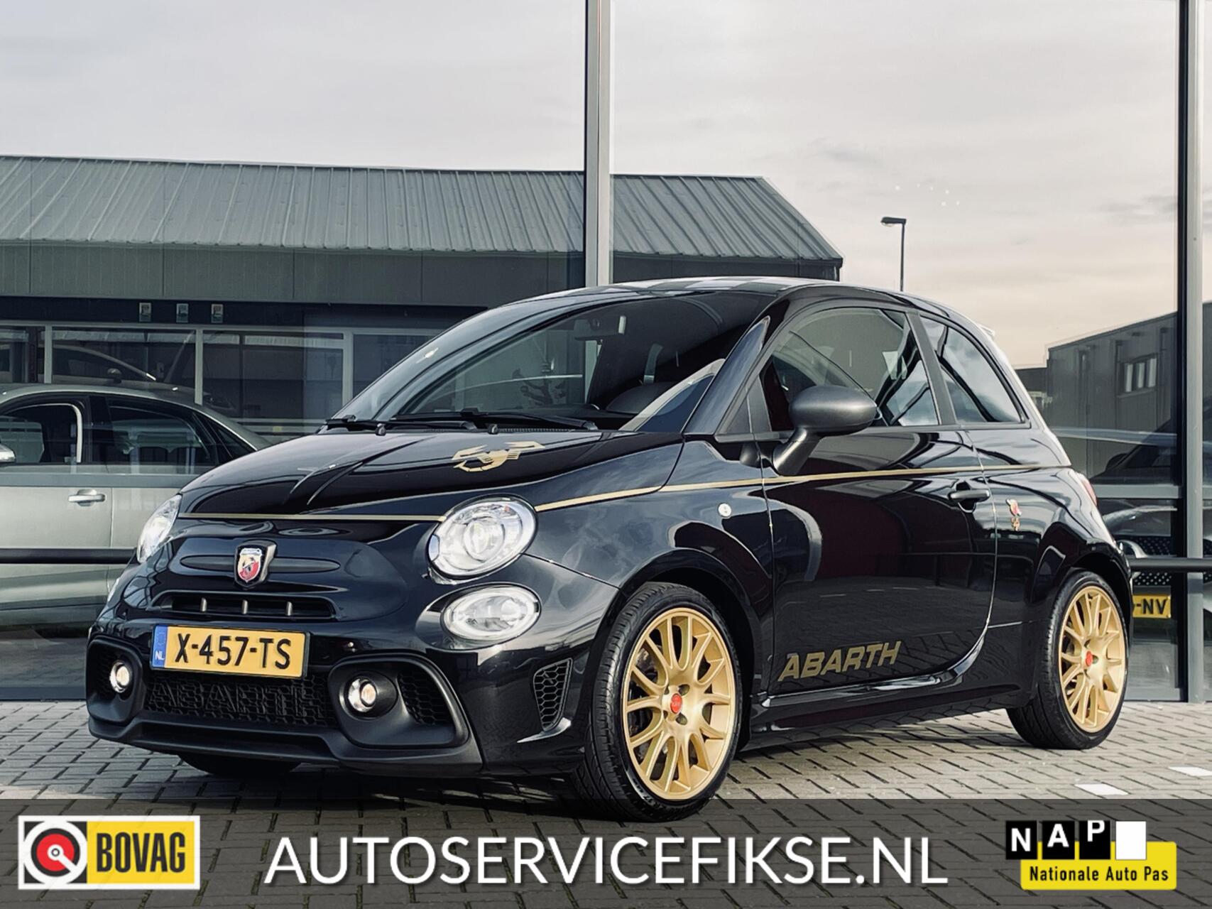 Fiat Abarth 500 1.4 T-JET SCORPIONEORO | LEER | HISTORIE AANWEZIG 2021 - voorkant