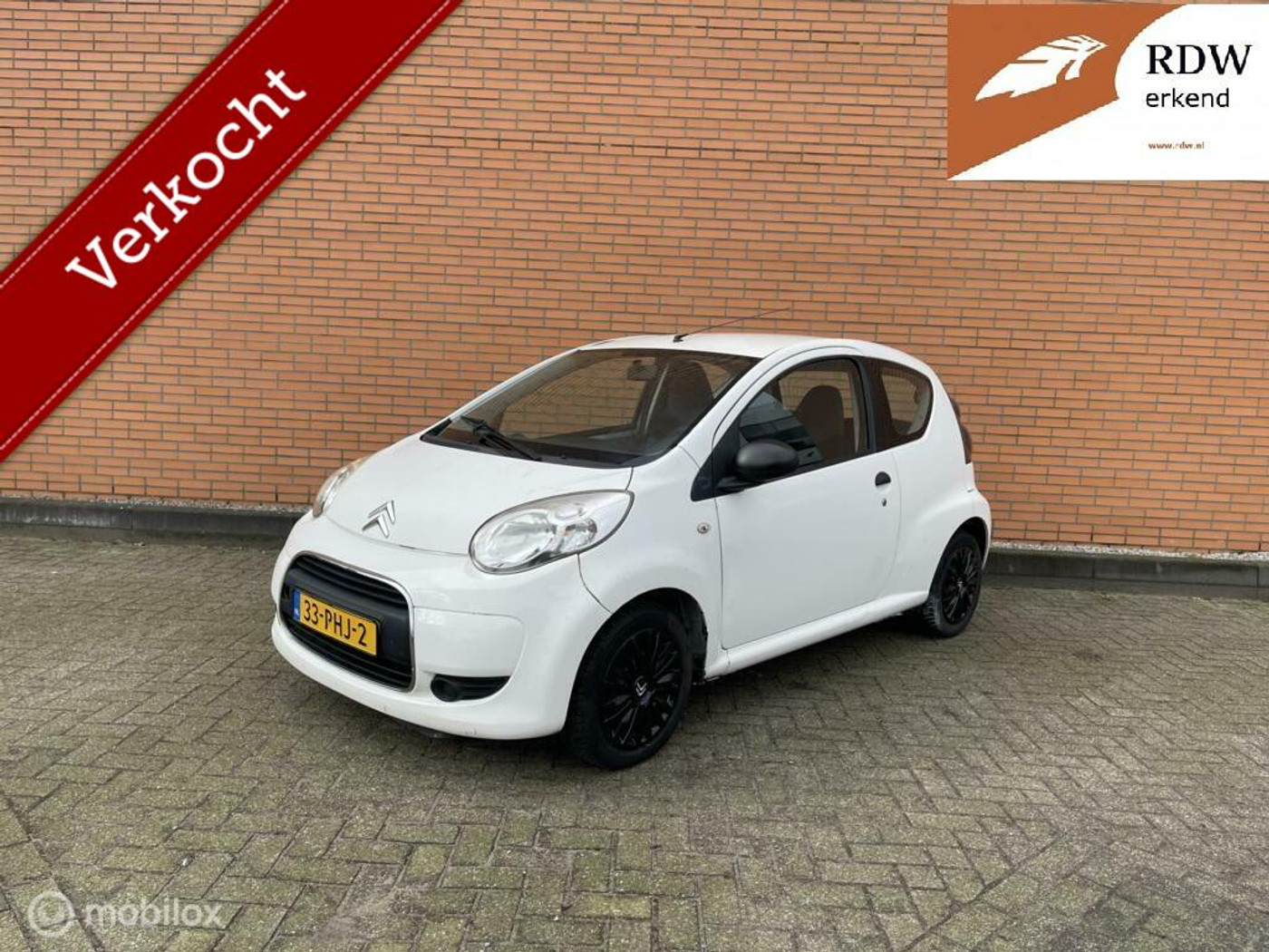 Citroen C1 1.0 2010 Wit 178DKM | APK-07-2025 | 2010 - voorkant