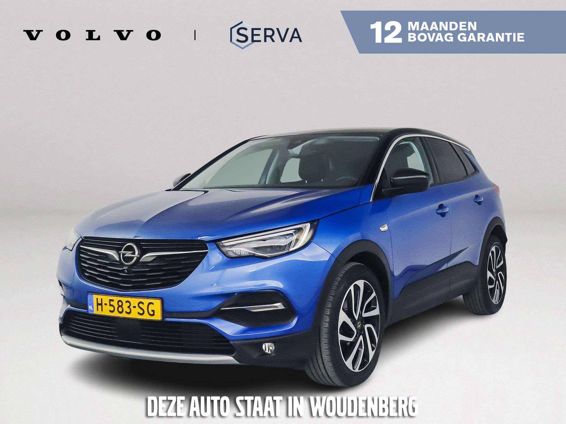 Opel Grandland X 1.2 Turbo Ultimate | Parkeercamera | Stoel- en Stuurverwarming | Airco | Cruise control 2019 - voorkant