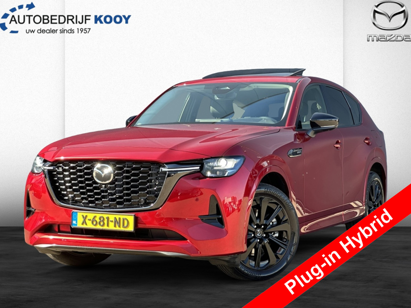 Mazda Mazda Cx-60 2.5 PHEV Homura / alle pakketten / Pano dak 2023 - voorkant