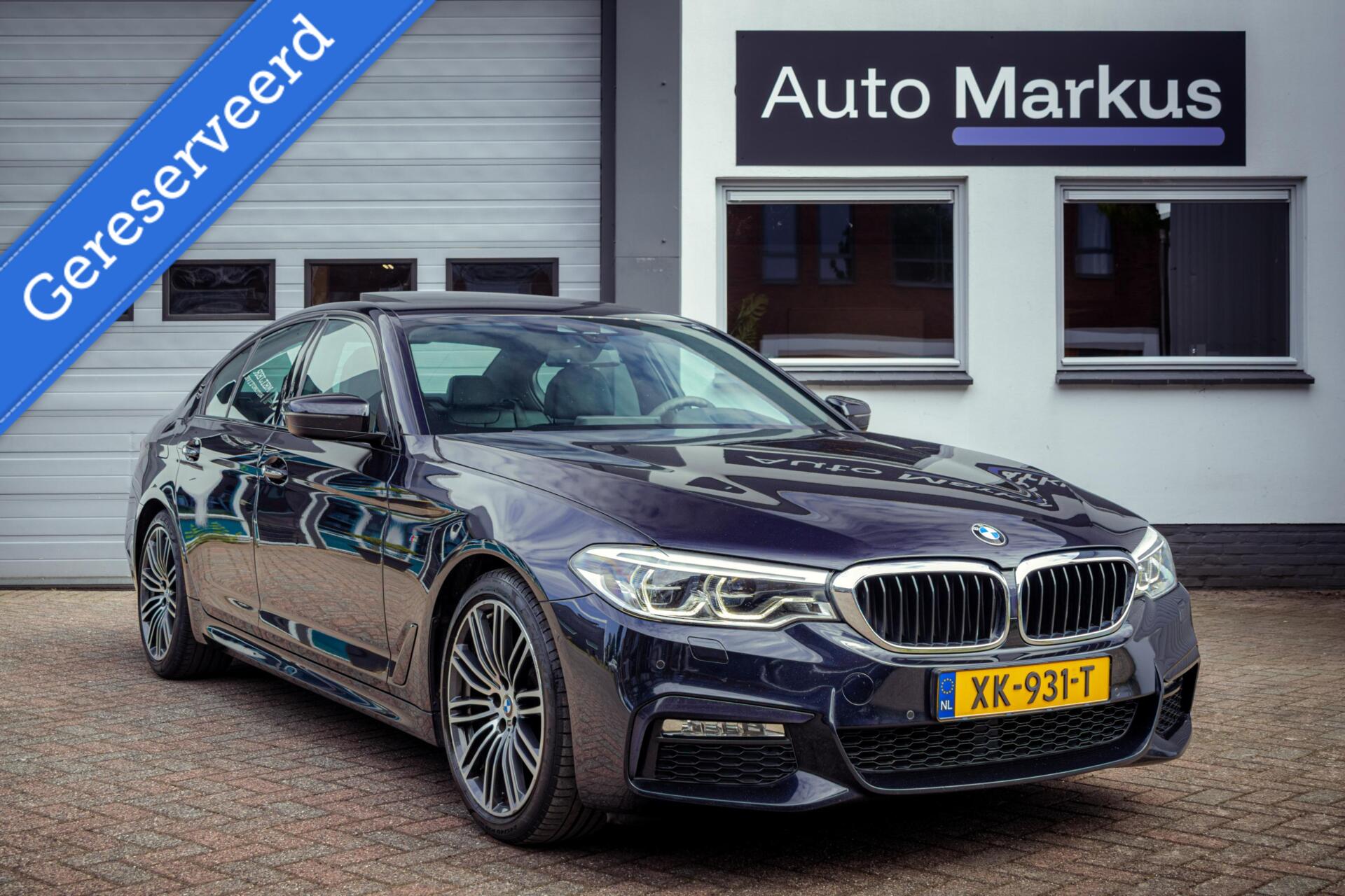 BMW 520i 520i 3X M-Sport|Pano|HUD|Ventilatie|Comfortstoel|Adaptive LED|Shadowline 2018 - voorkant