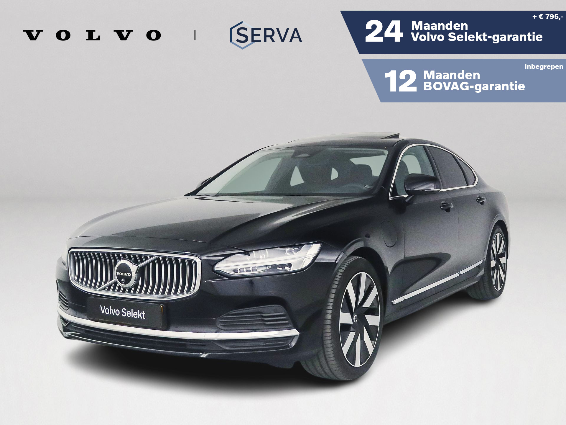 Volvo S90 T8 AWD Plus Bright | Panoramadak | 360° camera | Harman Kardon | Stoel- en Stuurverwarming | Trekhaak 2024 - voorkant