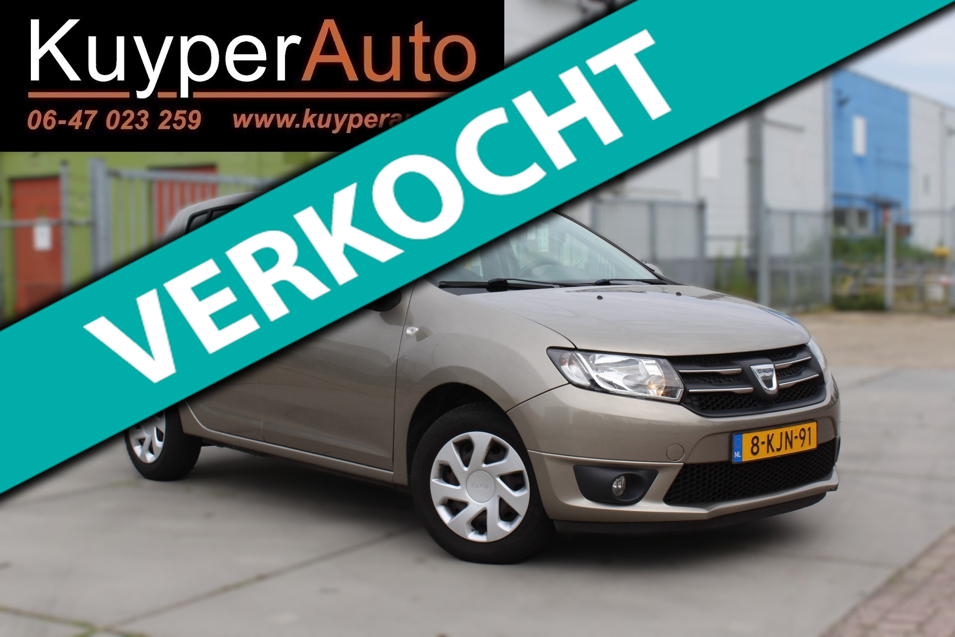 Dacia Sandero 0.9 TCe Lauréate 1E EIG, MULTIMEDIA DEALER ONDERHOUDEN NAVI TREKHAAK AIRCO 2013 - voorkant