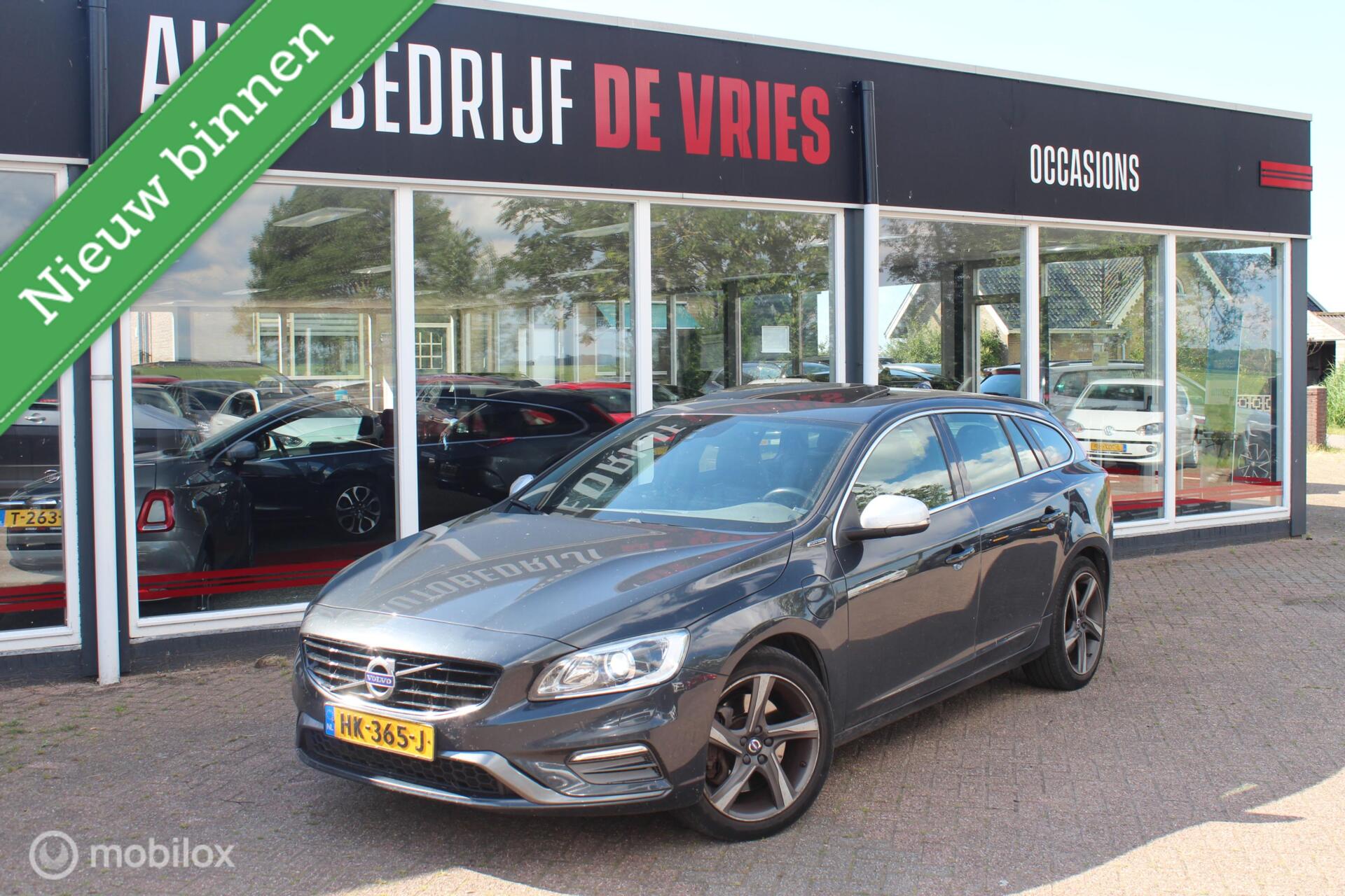 Volvo V60 Twin Engine 2.4 D6 Twin Engine R-Design Opendak/Leder/Trekhaak 2015 - voorkant