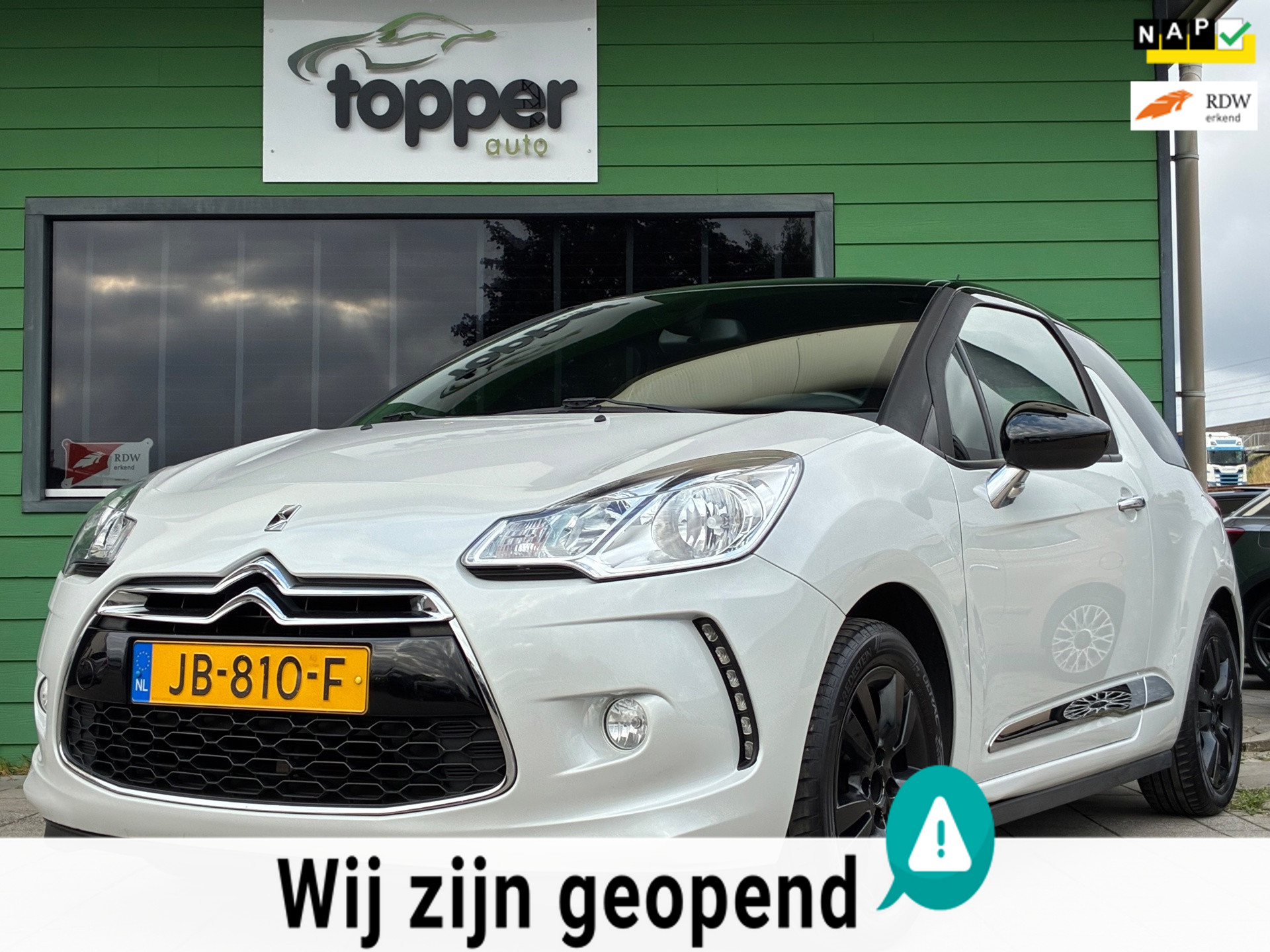 DS DS 3 1.2 PureTech So Chic|1e Eigenaar|CruiseControl|Climatronic|NAP|Nieuwe APK| 2016 - voorkant