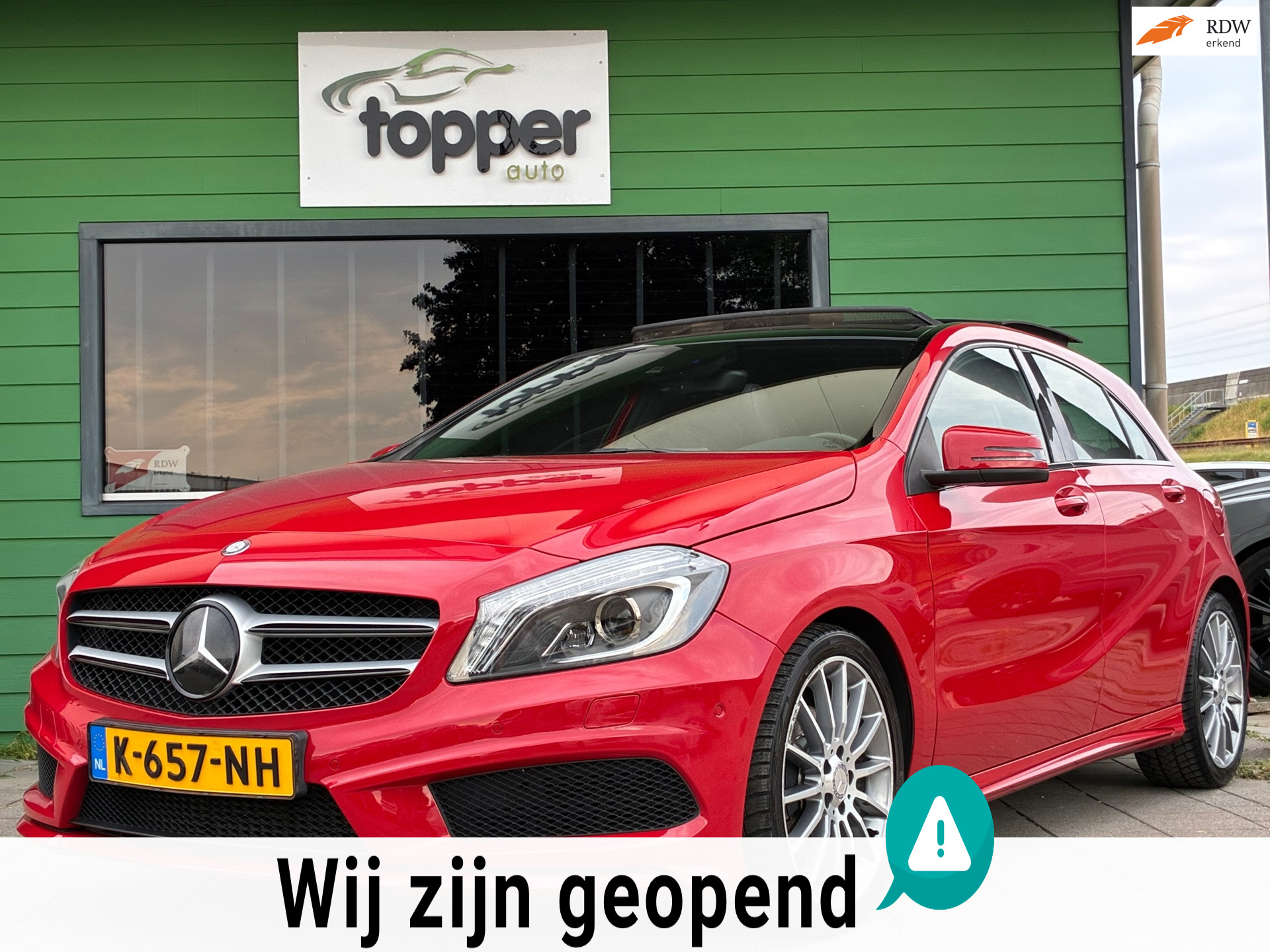 Mercedes-Benz A 200 200 Ambition|AMG|Automaat|Panoramadak|Camera|Navigatie|CruiseControl| 2012 - voorkant