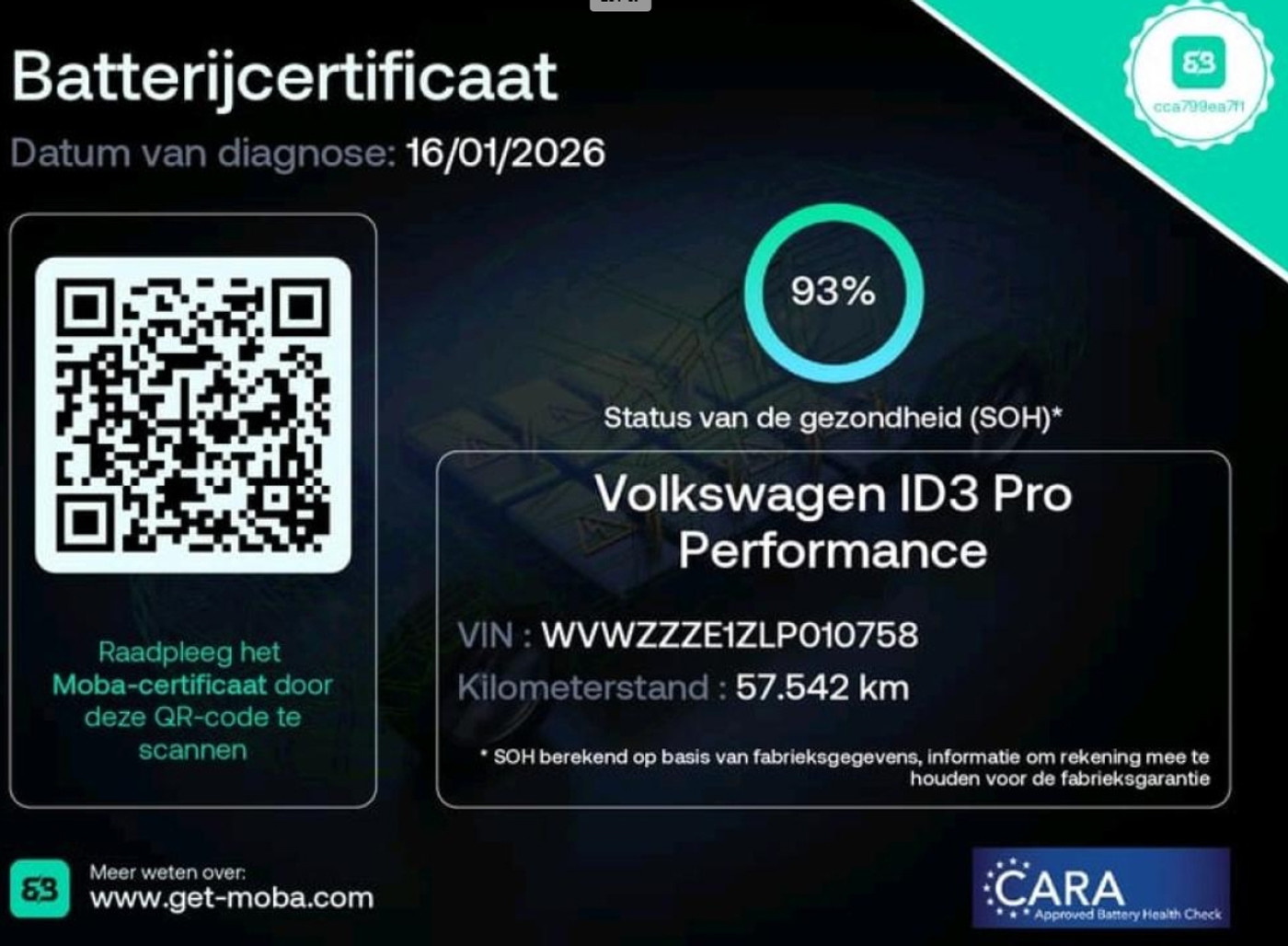 Foto van Volkswagen Id.3 Pro 150 KW