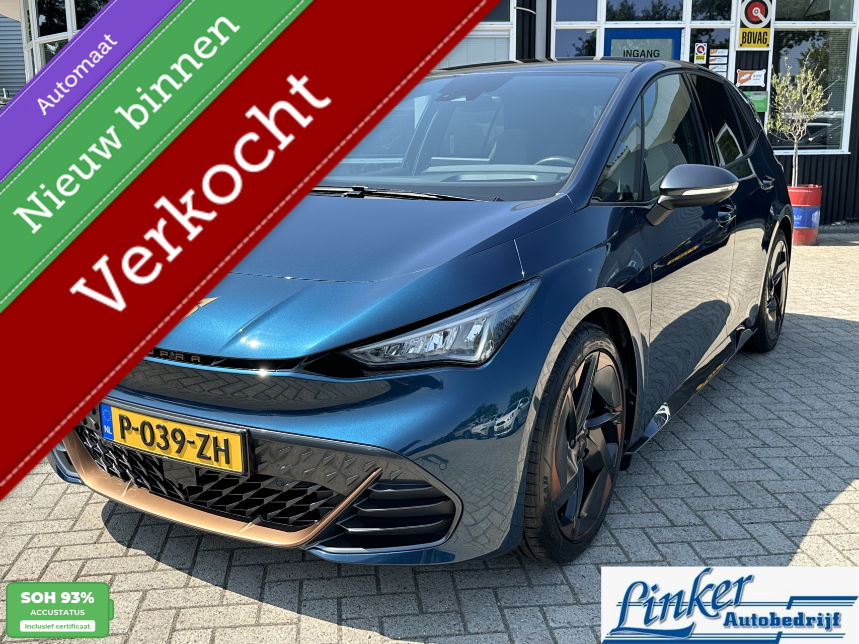 Cupra Born Copper Edition One 62 kWh - SoH 93% SPECIALE KLEUR CAMERA 2021 - voorkant