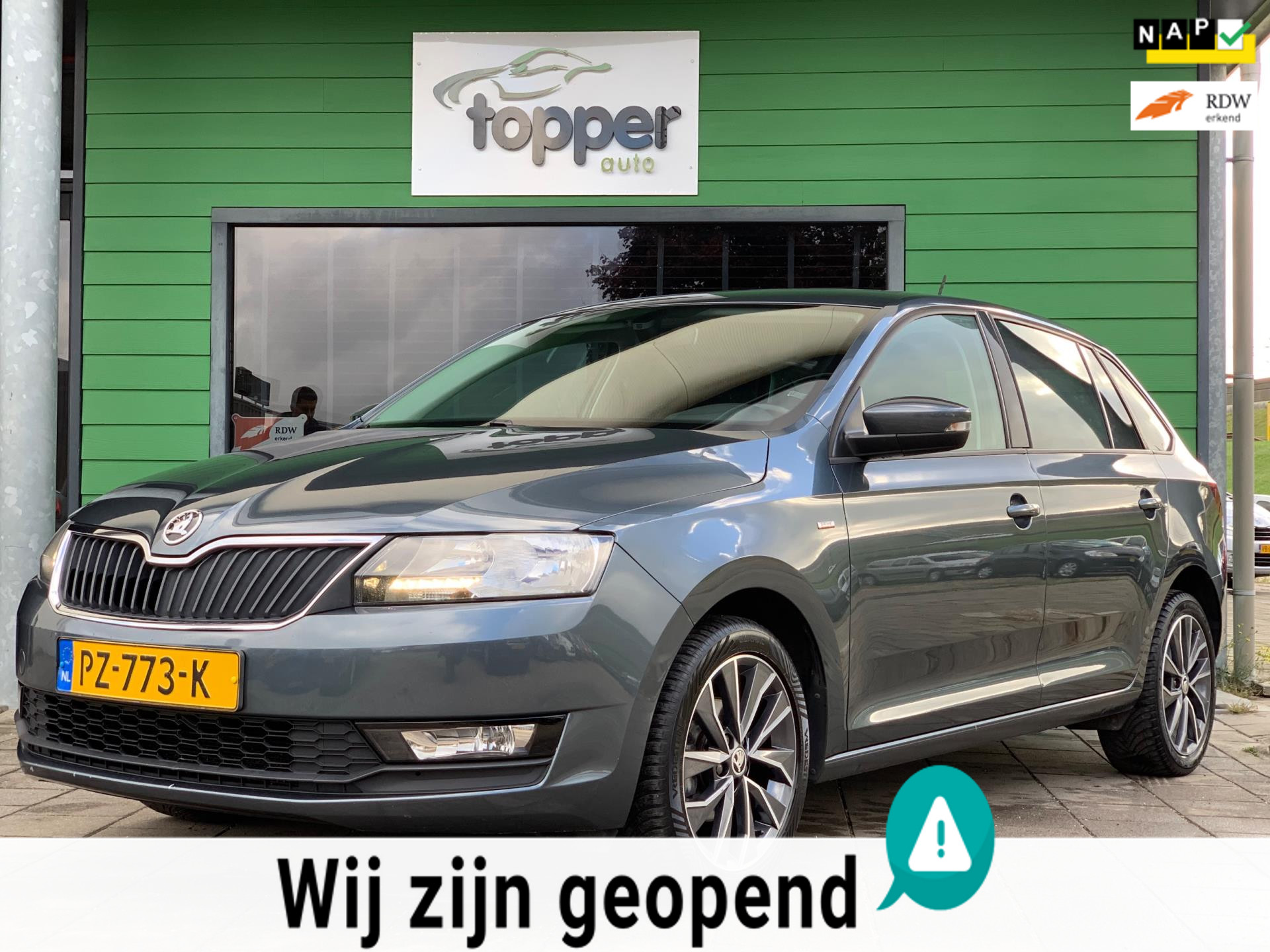 Skoda Rapid 1.0 TSI Greentech Drive |2e Eigenaar|Automaat|Navigatie|CruiseControl|Trekhaak| 2017 - voorkant