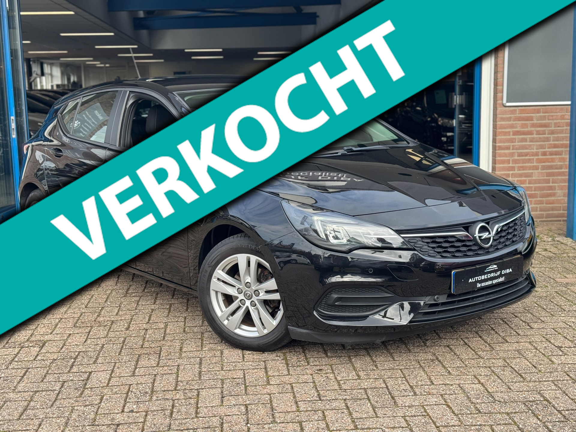 Opel Astra 1.2 Blitz Edition 2021 ZWART NAVI AIRCO LM NAP! 2021 - voorkant