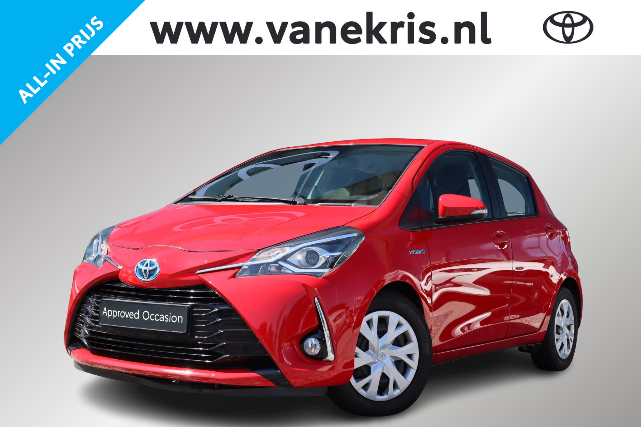 Toyota Toyota Yaris Hybrid 1.5 Hybrid Dynamic, Cruise control, Keyless entry, 2019 - voorkant