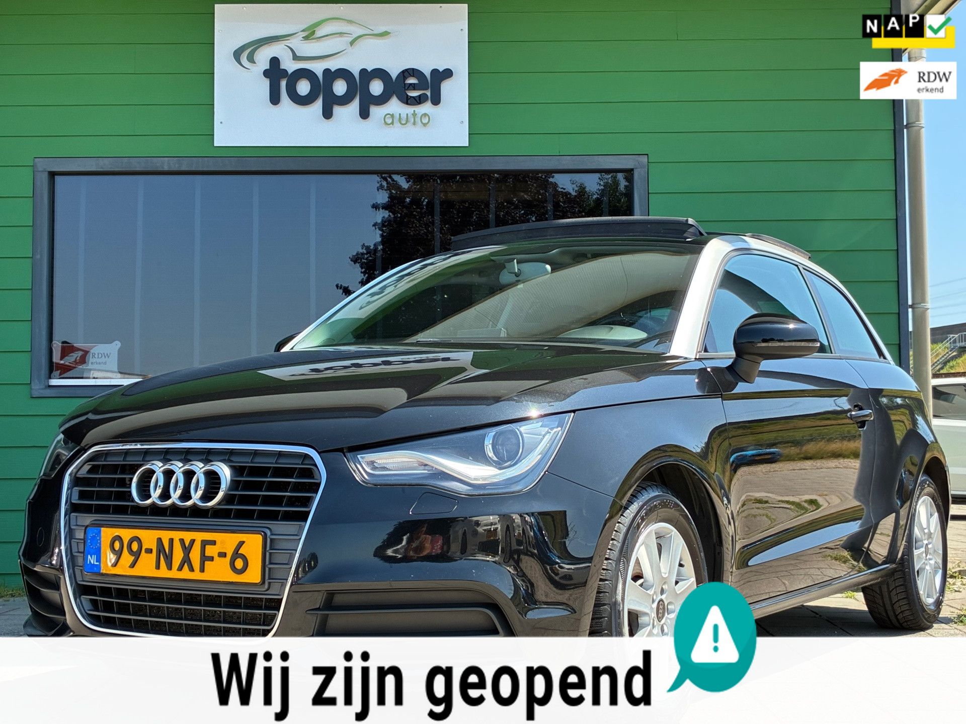 Audi Audi A1 1.4 TFSI Attraction Pro Line Business|1e Eigenaar|Panoramadak|Navigatie|Airco|CruiseControl 2010 - voorkant