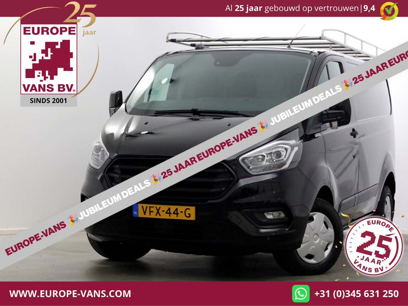 Ford Transit Custom 2.0 TDCI L1H1 Trend Airco/Imperiaal/Cruise Control 04-2020 2020 - voorkant