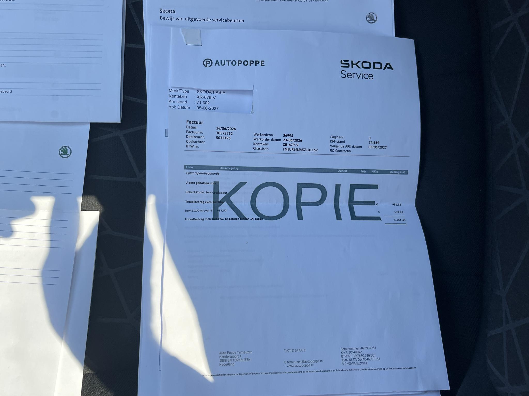 Foto van Skoda Fabia