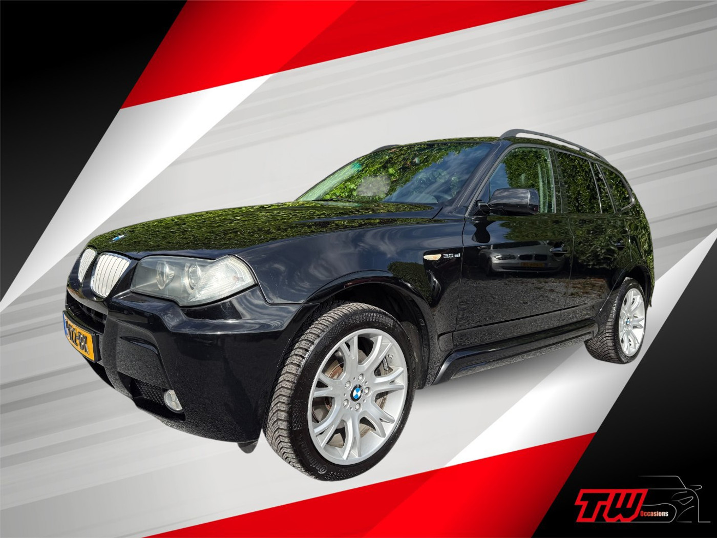 BMW X3 3.0si AUT M-PAKKET |NWE APK & DISTRIBUTIE|PANO|LEER 2007 - voorkant