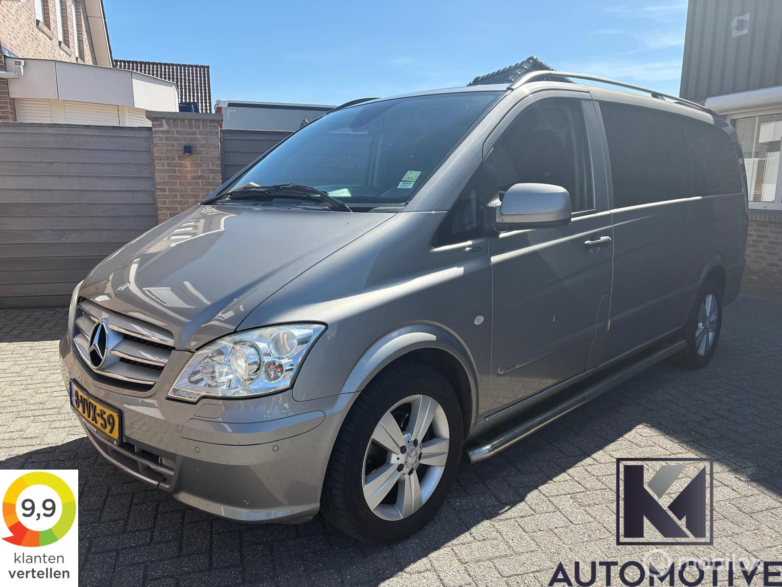 Mercedes-Benz Vito 122 CDI V6 320 Lang Dubbel Cabine|Automaat|Clima| 2012 - voorkant