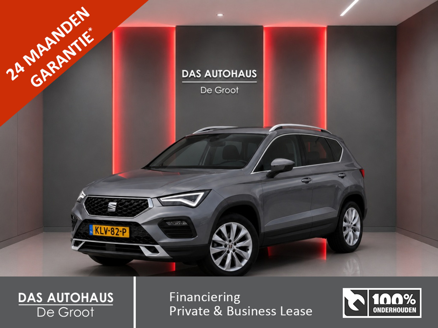 Seat Seat Ateca 1.0TSI 110pk Style Business | Camera | Elek Trekhaak 2024 - voorkant