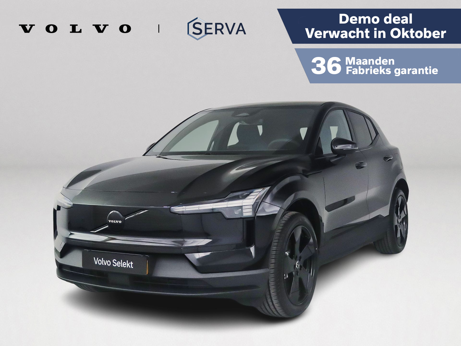 Volvo Ex30 P5 Long Range Plus Black Edition Europa 69 kWh | Parkeercamera | Harman Kardon | Stoel- en stuurverwarming | Elektrische stoelen 2026 - voorkant