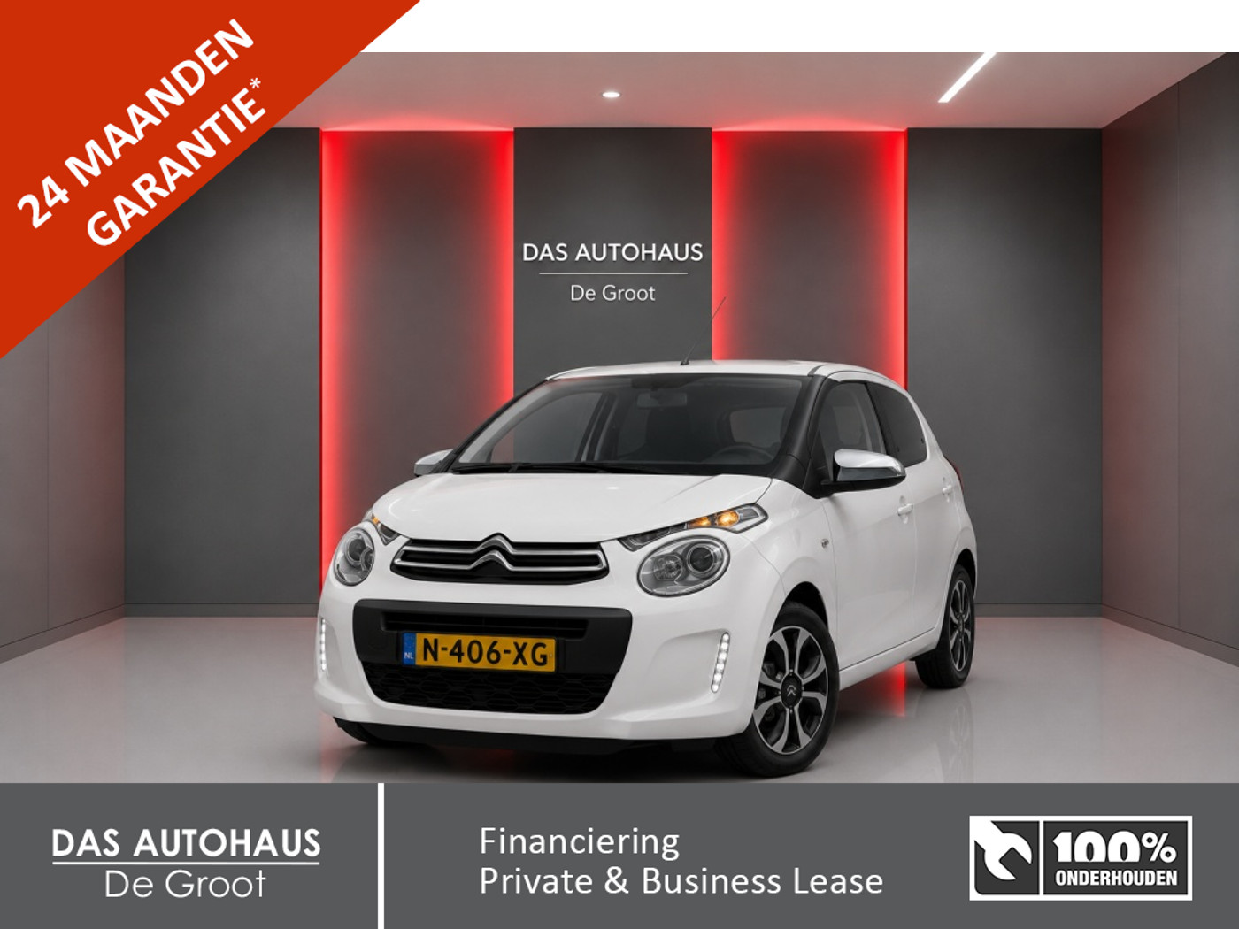 Citroen C1 1.0 VTi 72pk Feel | Cruise | Climate | Camera | Privacy Glass 2022 - voorkant