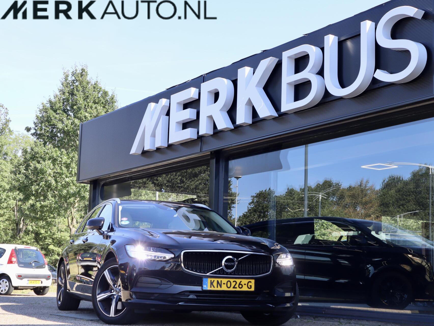 Volvo V90 2.0 T5 Momentum, Crème lederen bekleding 2016 - voorkant