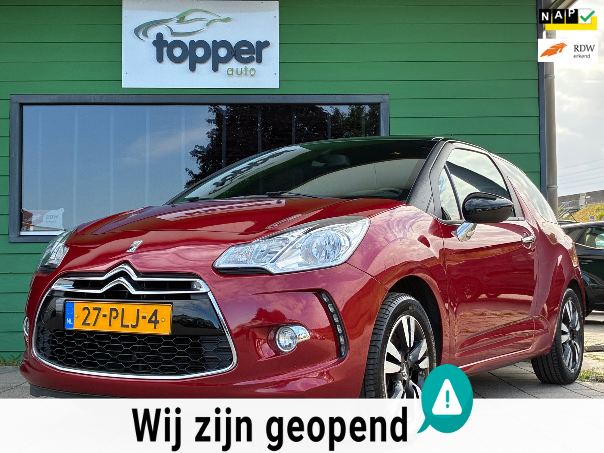 Citroen Ds3 1.6 So Chic|1e Eigenaar|CruiseControl|Climatronic|Trekhaak| 2011 - voorkant