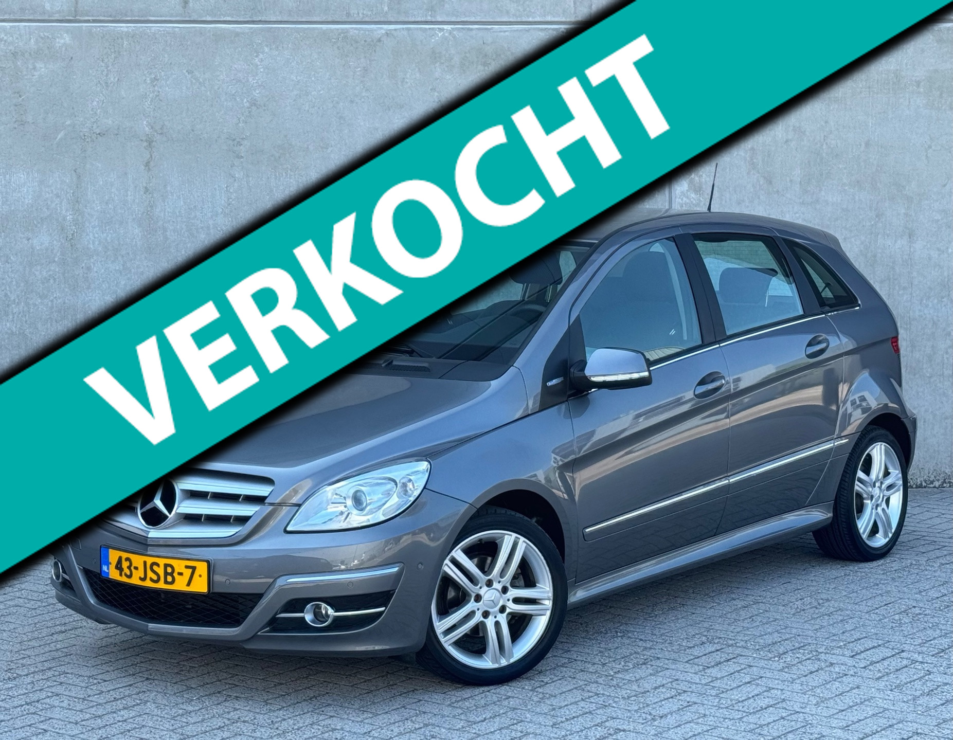Mercedes-Benz B 180 180 5DRS 116pk Grijs 2009 NAP|AIRCO 2009 - voorkant