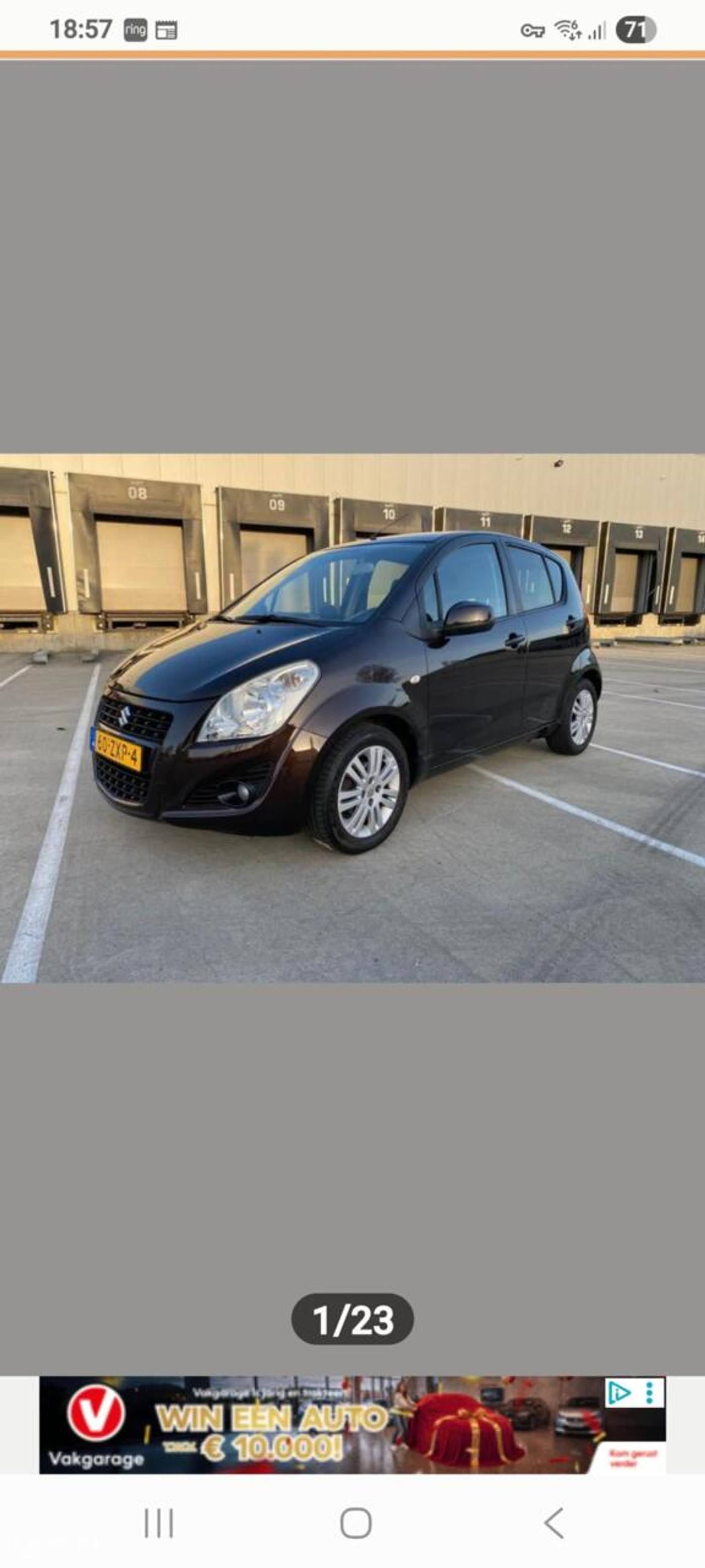 Suzuki Splash 1.2 Exclusive. AUTOMAAT.  Zeer Mooie Suzuki. 2013 - voorkant