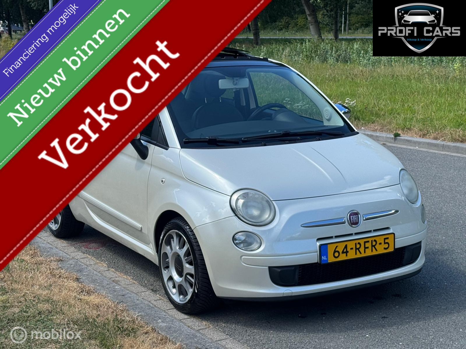 Fiat Fiat 500 0.9 TwinAir Sport Pano Schuifdak Klima 2011 - voorkant