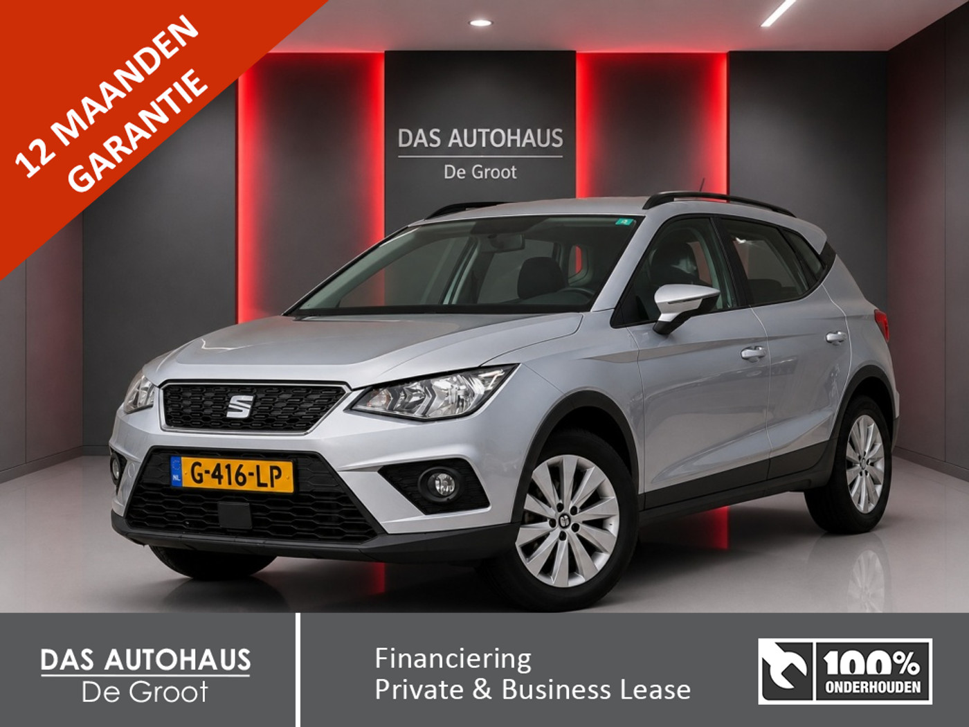 Seat Arona 1.0TSI 115pk Style | LED | Cruise | Trekhaak | Carplay 2018 - voorkant