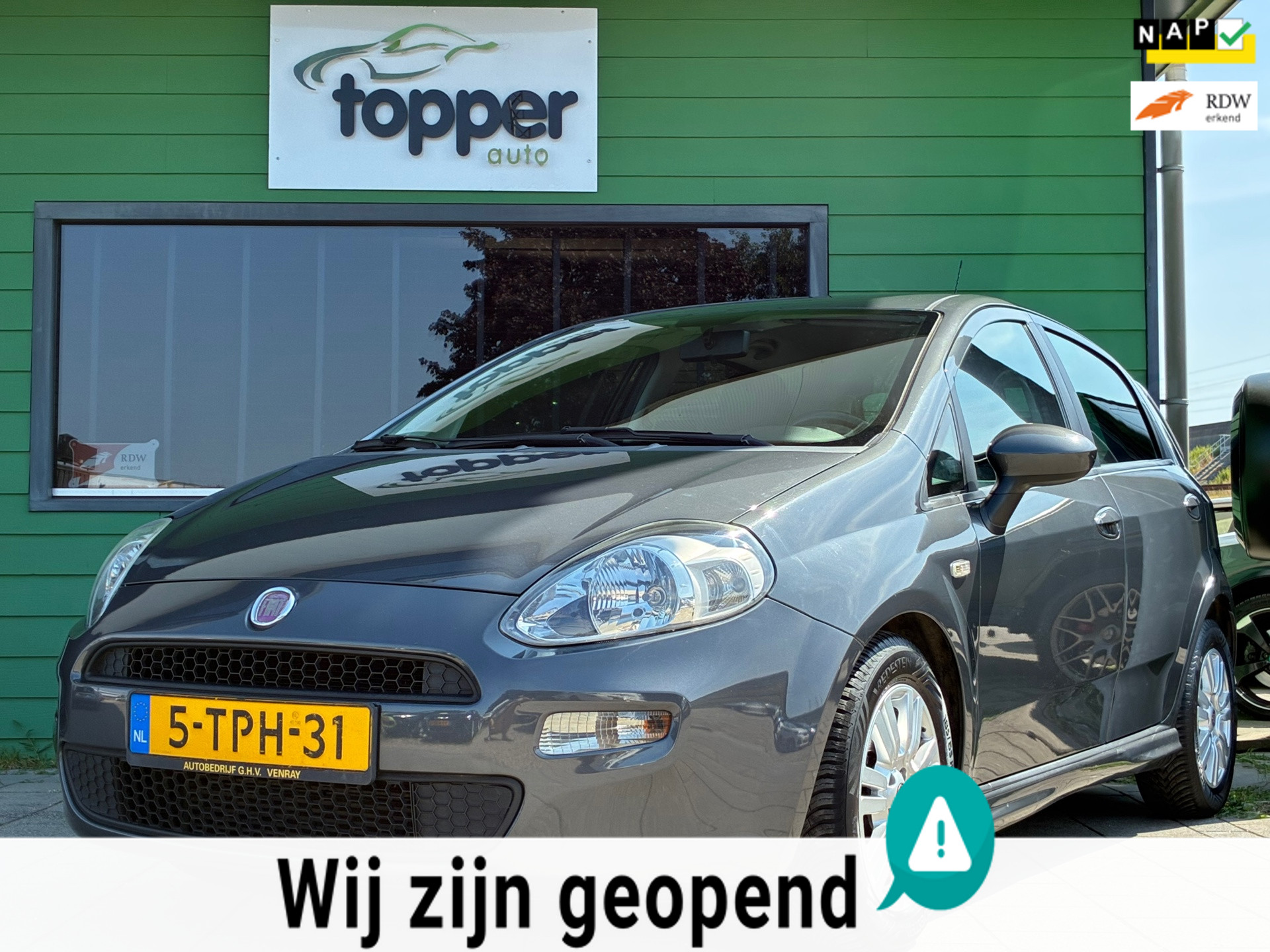 Fiat Fiat Punto 0.9 TwinAir Street|CruiseControl|Airco|Trekhaak|Elektr.ramen|NAP|Nieuwe APK| 2014 - voorkant
