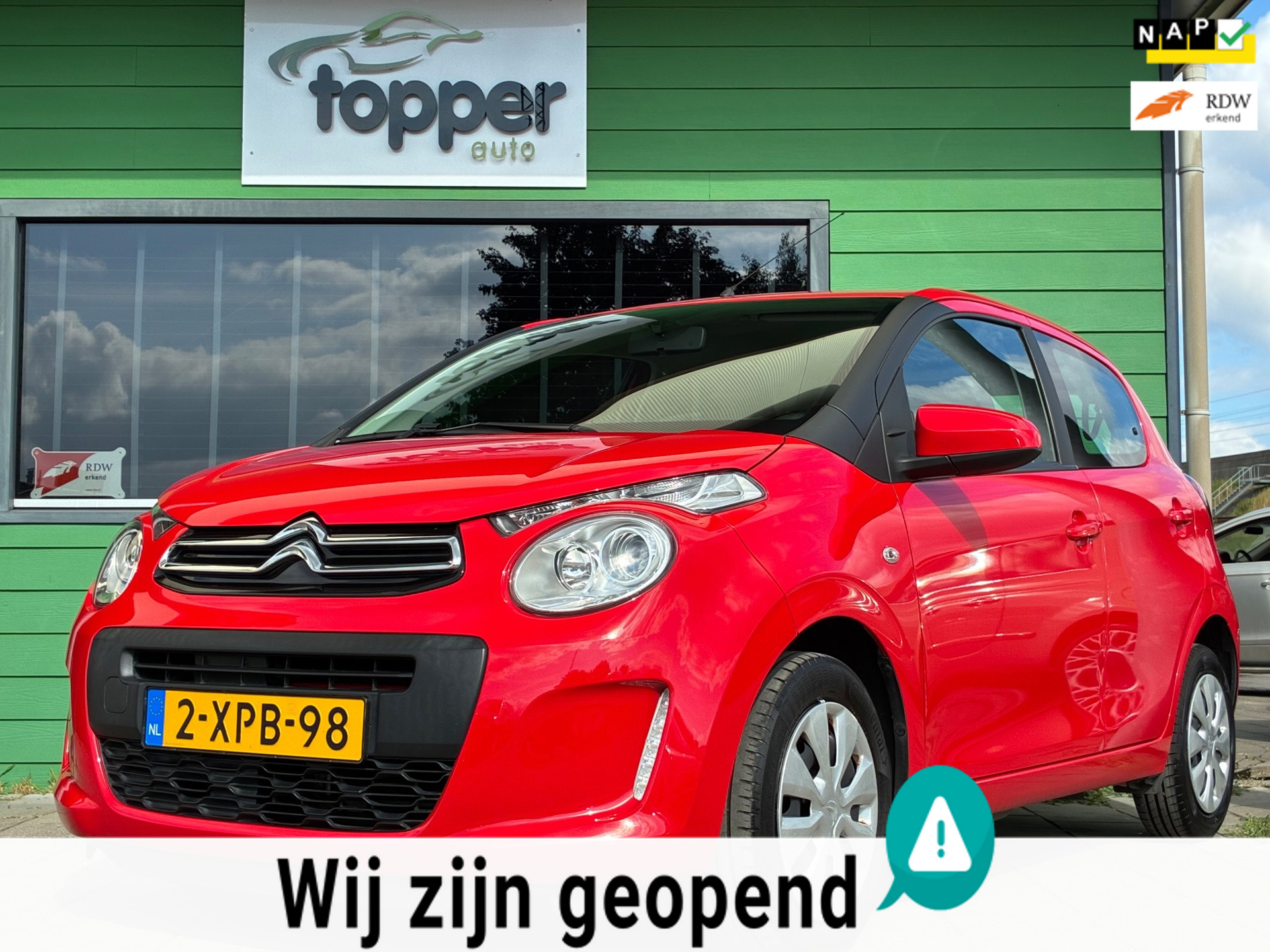 Citroen Citroen C1 1.0 e-VTi Feel|1e Eigenaar|Carplay|CruiseControl|Airco|Elektr.ramen|5-Deurs|NAP| 2014 - voorkant