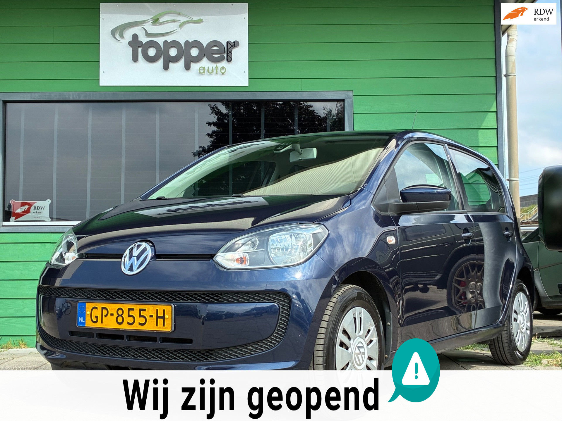 Volkswagen Up 1.0 move up!|2e Eigenaar|Automaat|Airco|Elektr.ramen|Nieuwe APK| 2013 - voorkant