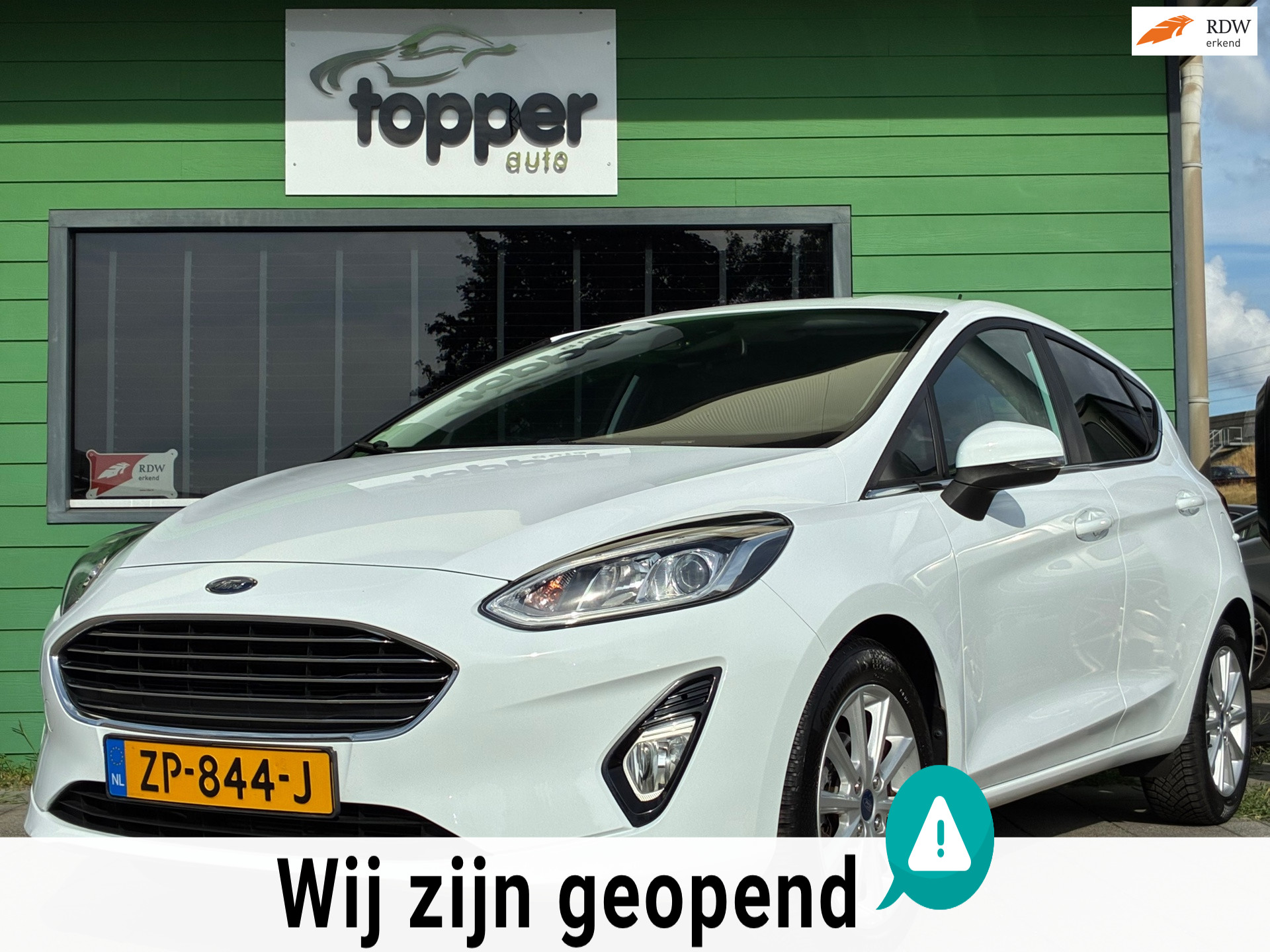 Ford Fiesta 1.0 EcoBoost Titanium|Automaat|Navigatie|CruiseControl|Climatronic|PDC| 2017 - voorkant