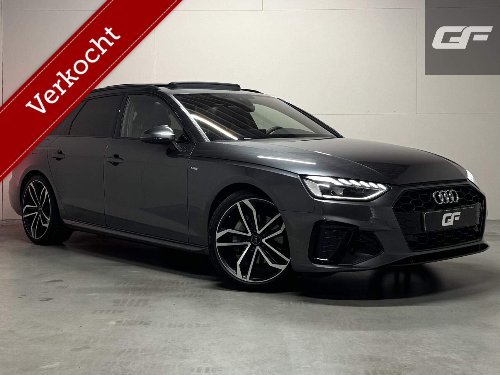 Audi A4 Avant 40 TFSI S-line Black Edition Pano Leer Memory Sfeer NAP 2021 - voorkant