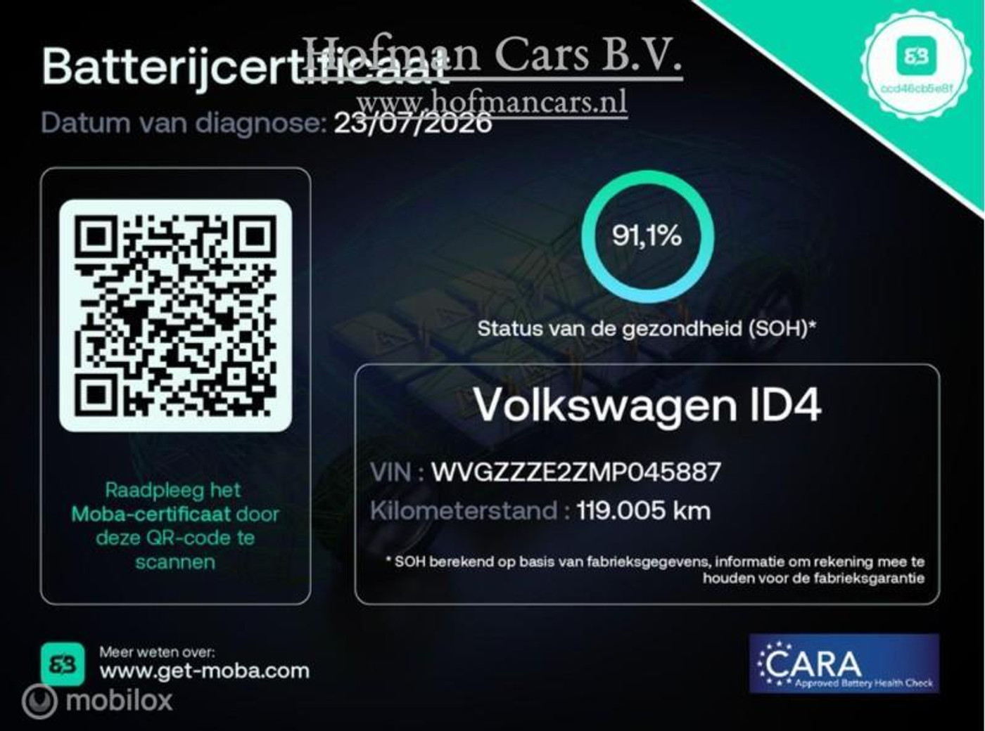 Foto van Volkswagen Id.4 Pro 150 KW