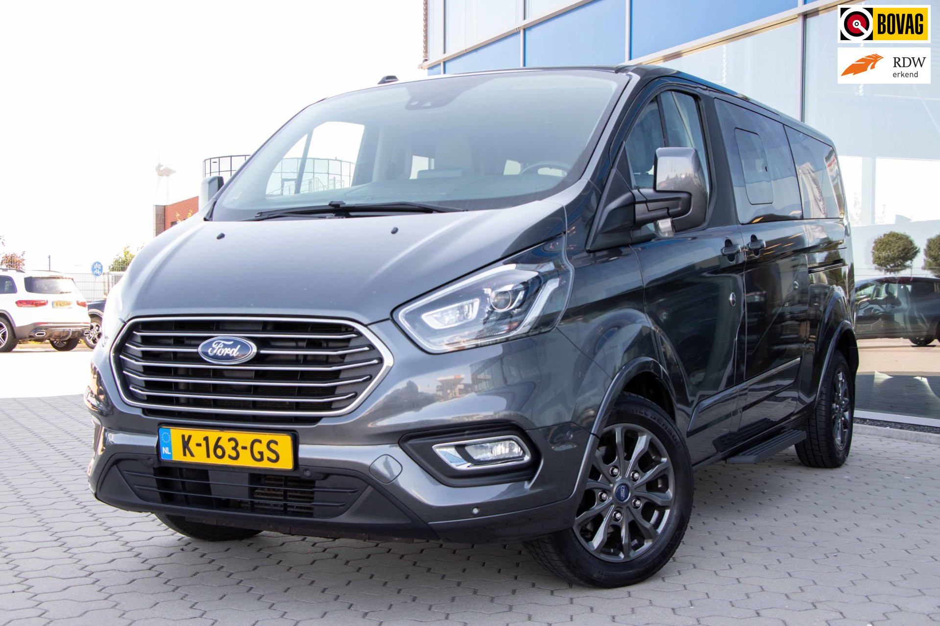 Ford Tourneo Custom 310 2.0 TDCI L1H1 Titanium X | Automaat | Leer | Navigatie | Trekhaak| 8 persoons 2019 - voorkant