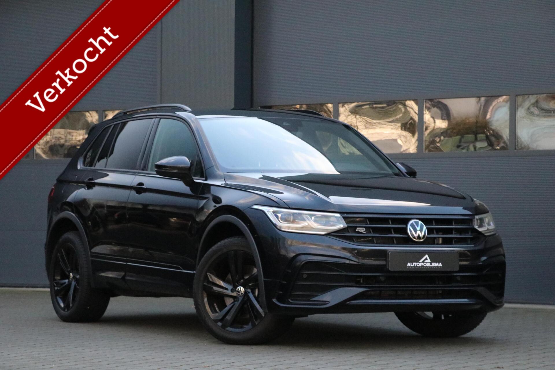 Volkswagen Tiguan 1.4 TSI eHybrid R-Line BlackStyle AdaptivCruise IQDrive AppleCarplay Lederen Zetels PrivacyGlass Sfeerverlicht Camera 143000KM BJ2022 2022 - voorkant