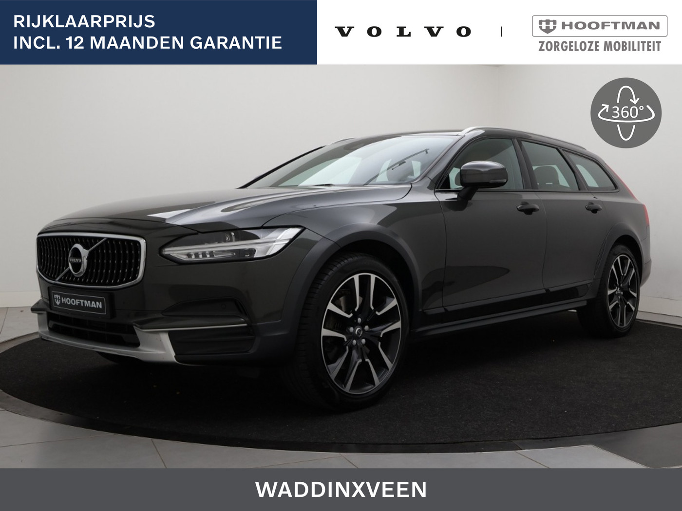 Volvo V90 Cross Country T5 AUT(8) 90th ANNIVERSARY EDITION LEDER ACC BLIS KEYLESS 20INCH 2018 - voorkant