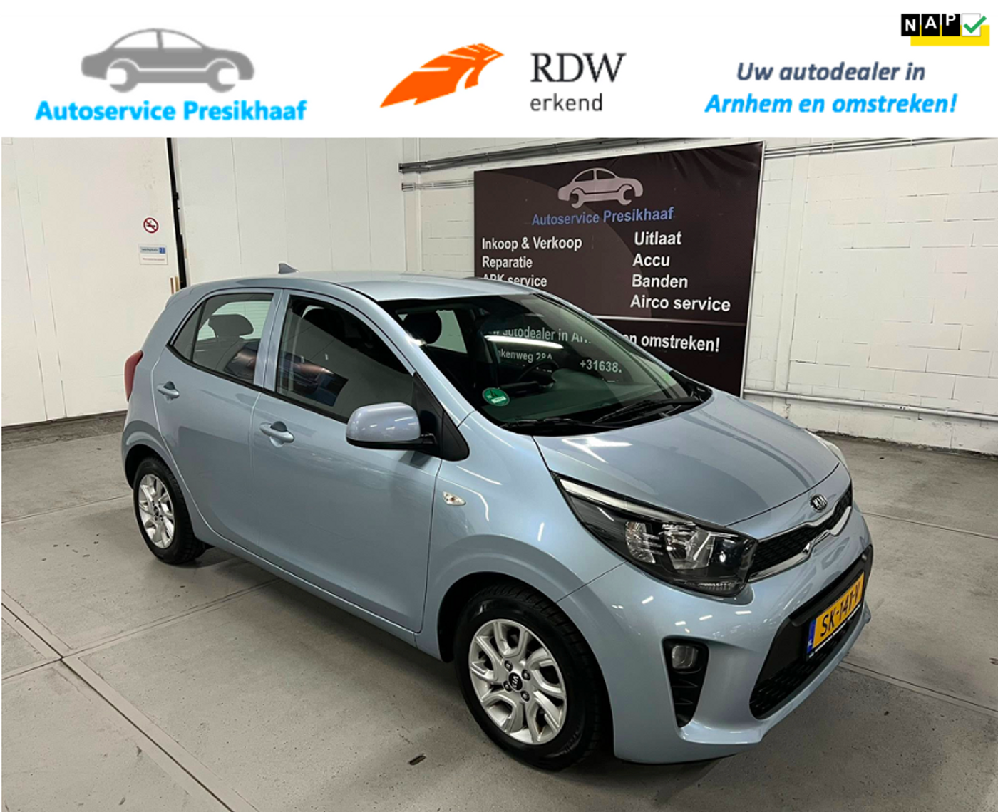 Kia Picanto 1.0 CVVT ComfortPlusLine Navigator 2018 - voorkant