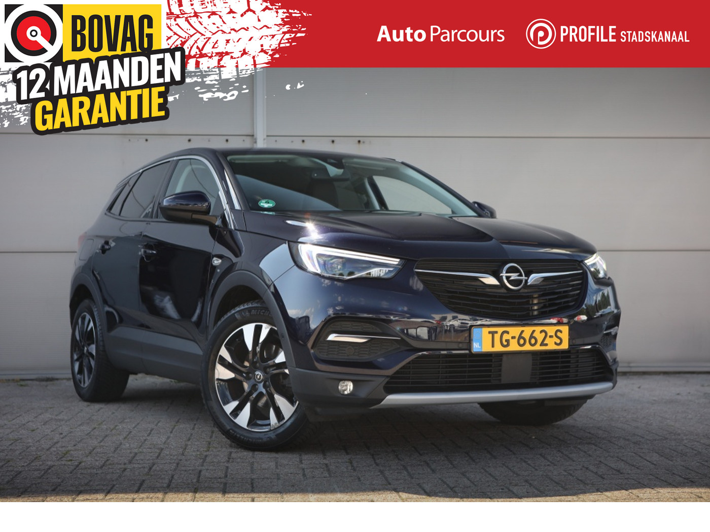 Opel Grandland X 1.2 Turbo Innovation | Stoelverkoeling | Trekhaak | All season | 2018 - voorkant
