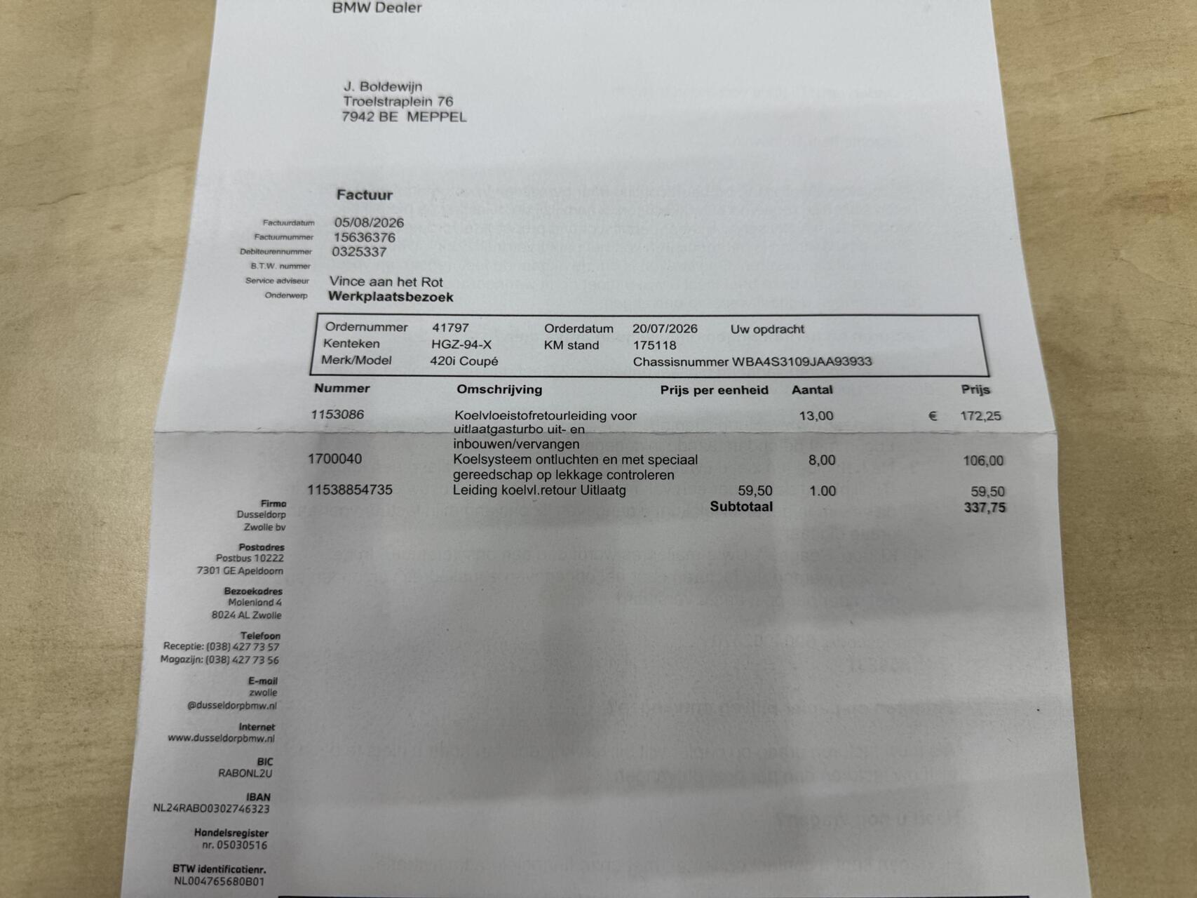 Foto van BMW 420i