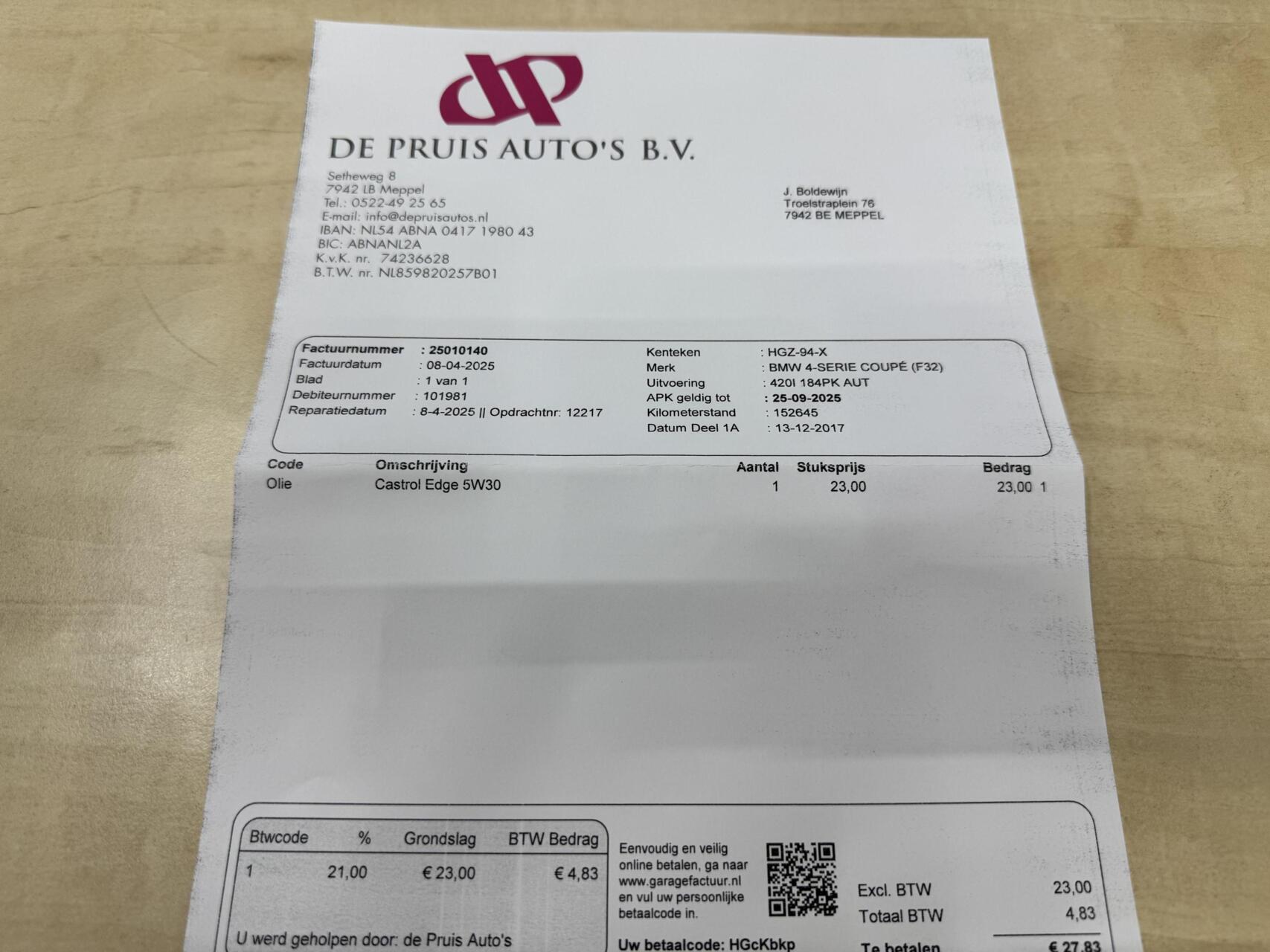 Foto van BMW 420i