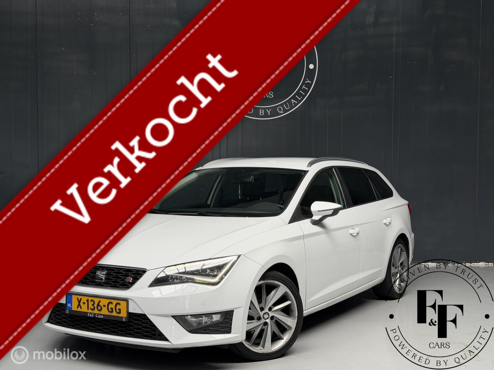Seat Leon ST 1.8 TSI FR Dynamic Automaat|CarPlay|Camera|Trekhaak|St.verw. 2015 - voorkant