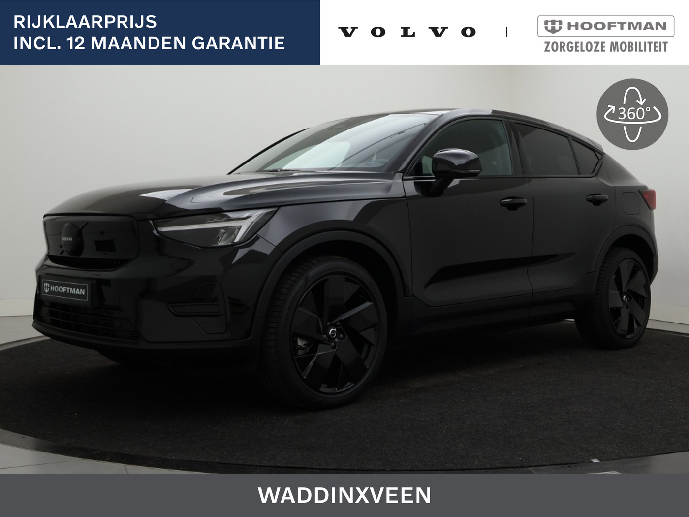 Volvo Ec40 EXTENDED RANGE BLACK EDITION HARMAN KARDON TREKHAAK 20INCH 2025 - voorkant