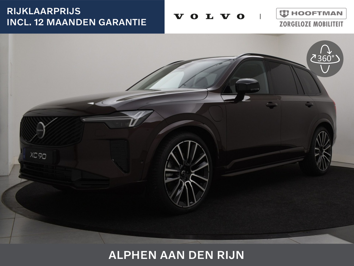 Volvo Xc90 T8 PLUG-IN HYBRID ULTRA DARK 22INCH LUCHTVERING SCHUIFDAK 360GR 2026 - voorkant